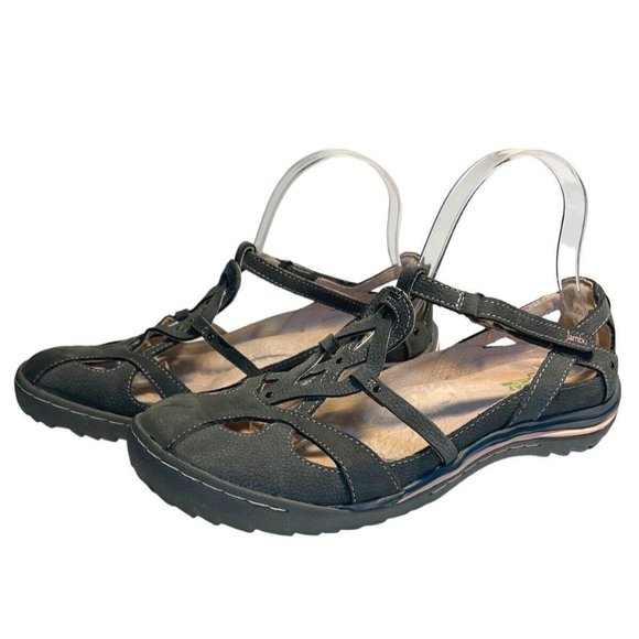 Jambu Shoes Women 10 M “Spain” Gray Leather Walking Mary Jane Comfort WJ17SAN19 - Picture 4 of 11